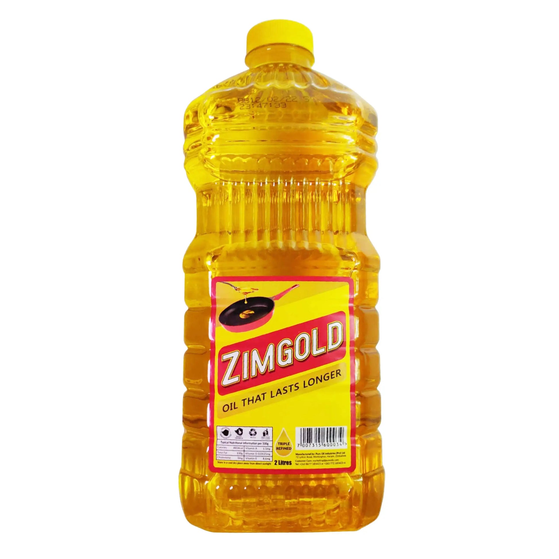 Zimgold cooking oil  2L - Fresh in a Box