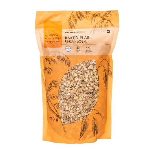 Woolworths Baked Plain Granola 750g