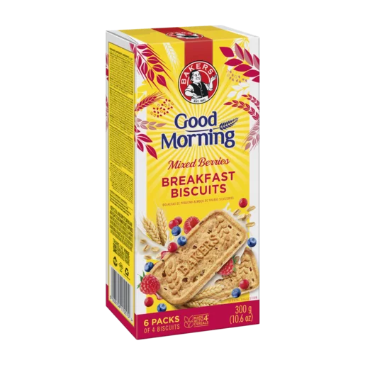 Bakers  Good Morning Breakfast Biscuits Assorted Flavours 300g