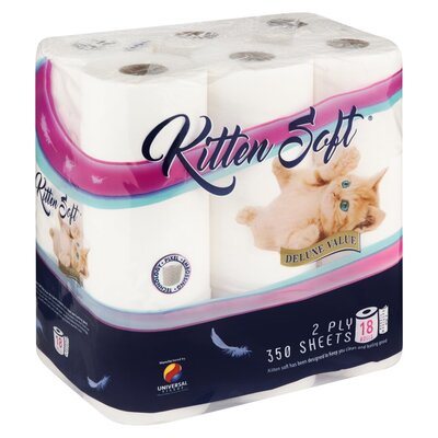 Kitten Soft 2 PLY Pack of 18 - Fresh in a Box